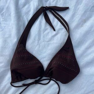 vintage beaded bikini top